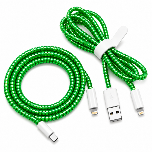 Cable Wrap Verdes- Protector para Cables