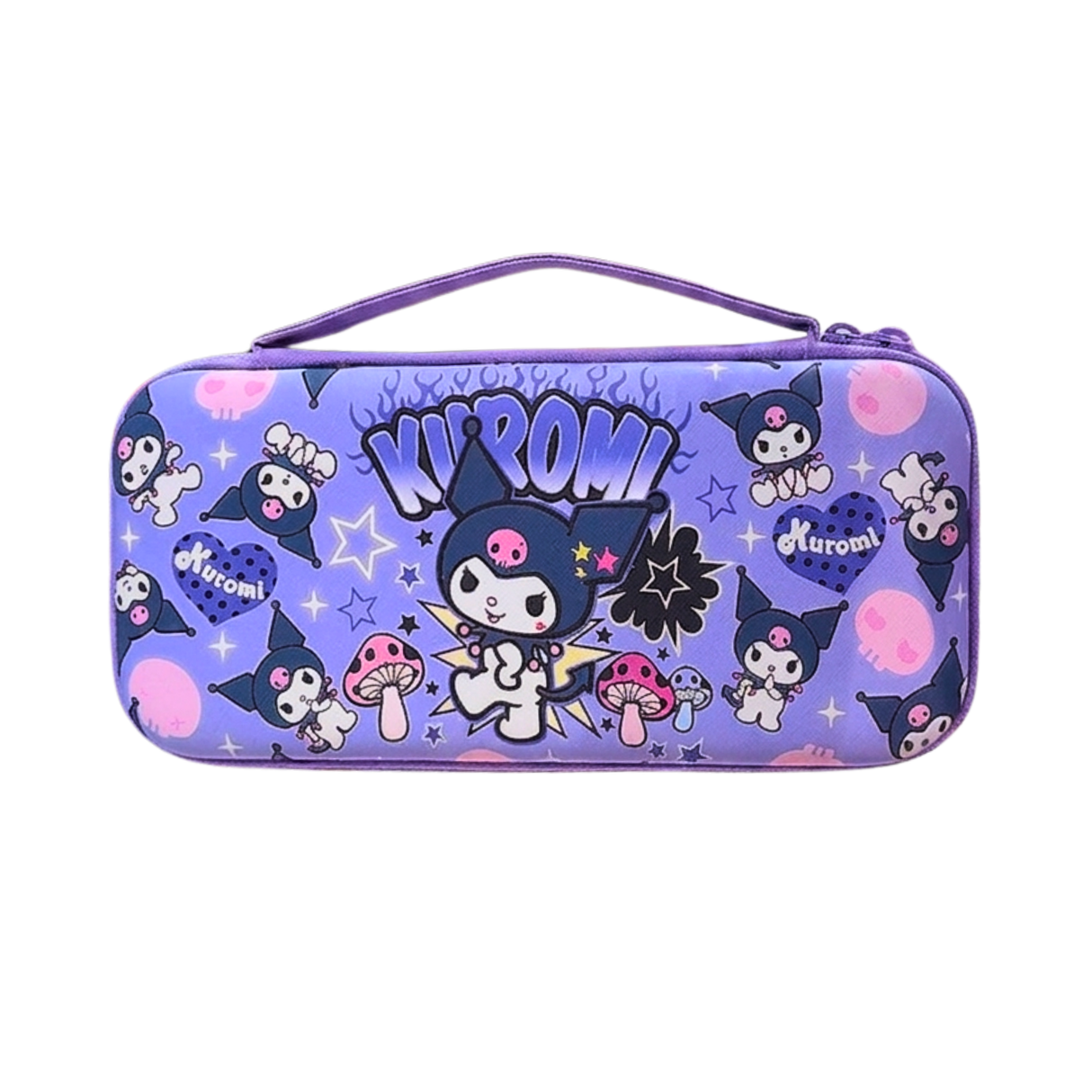 Estuche Kuromi para Nintendo Switch, OLED y Switch Lite – Protector Rígido Antigolpes con Espacio para Juegos (26 x 12 x 4.9 cm)