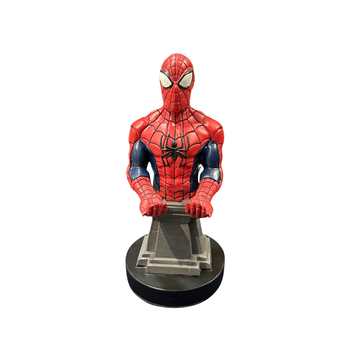 Soporte para Celular y Control Figura Coleccionable Spiderman (20–23cm) – Organizador de Escritorio Gamer y Geek