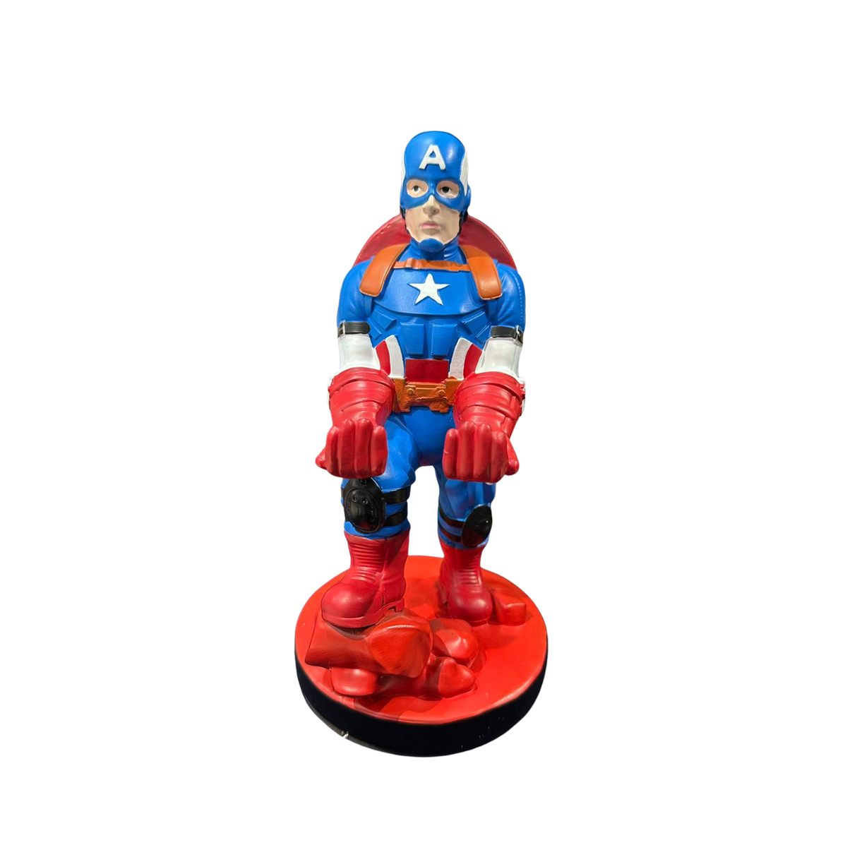 Soporte para Celular y Control Figura Coleccionable Capitan America (20–23cm) – Organizador de Escritorio Gamer y Geek