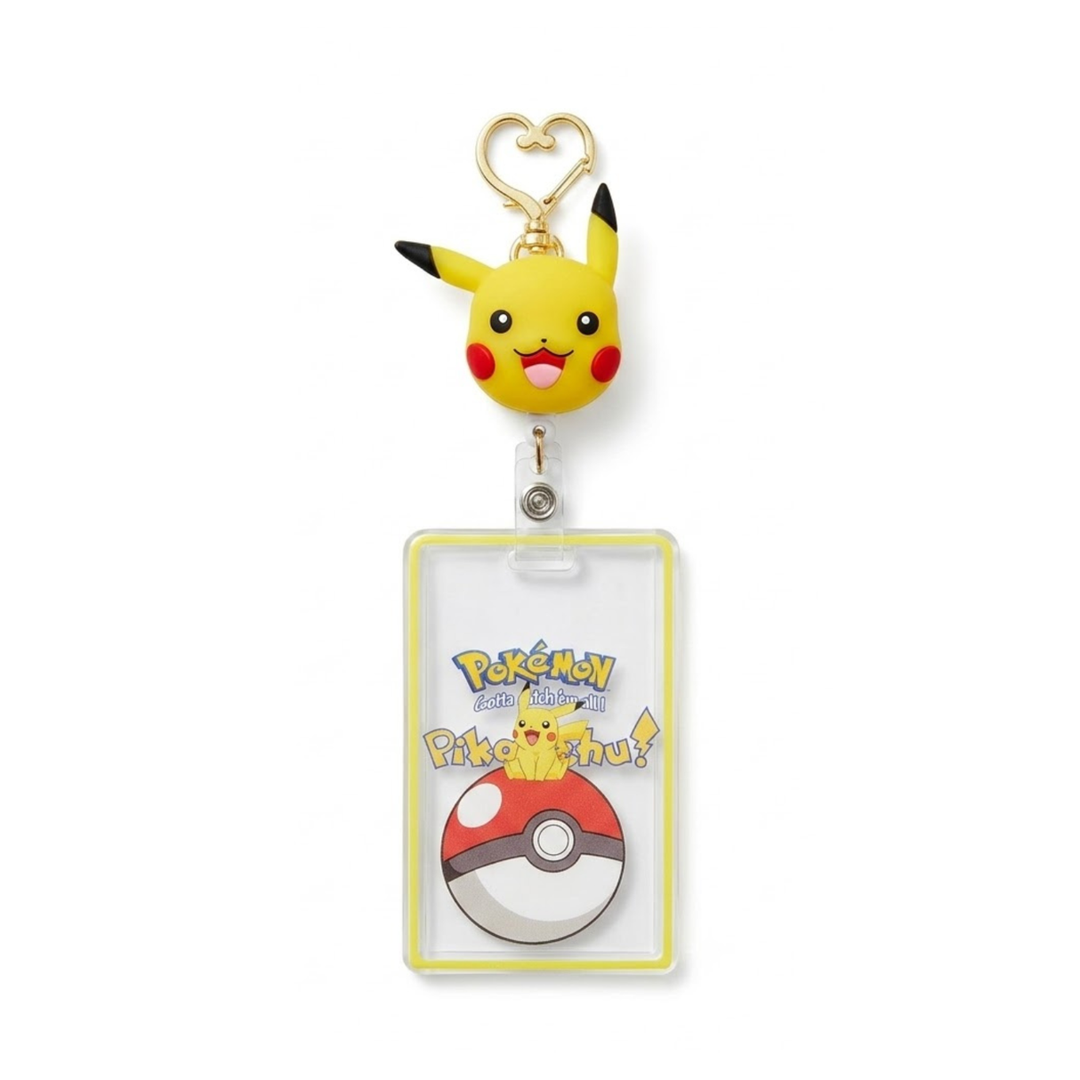 Portacarnet Transparente Pikachu