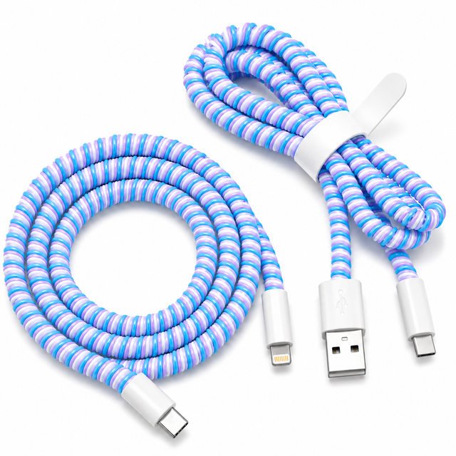 Cable Wrap Azules - Protector para Cables