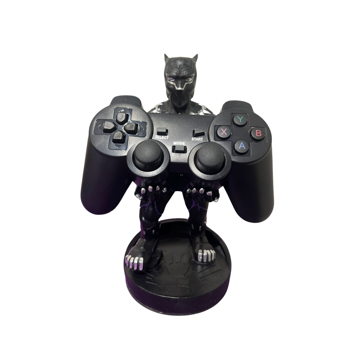 Soporte para Celular y Control Figura Coleccionable Black Panther (20–23cm) – Organizador de Escritorio Gamer y Geek