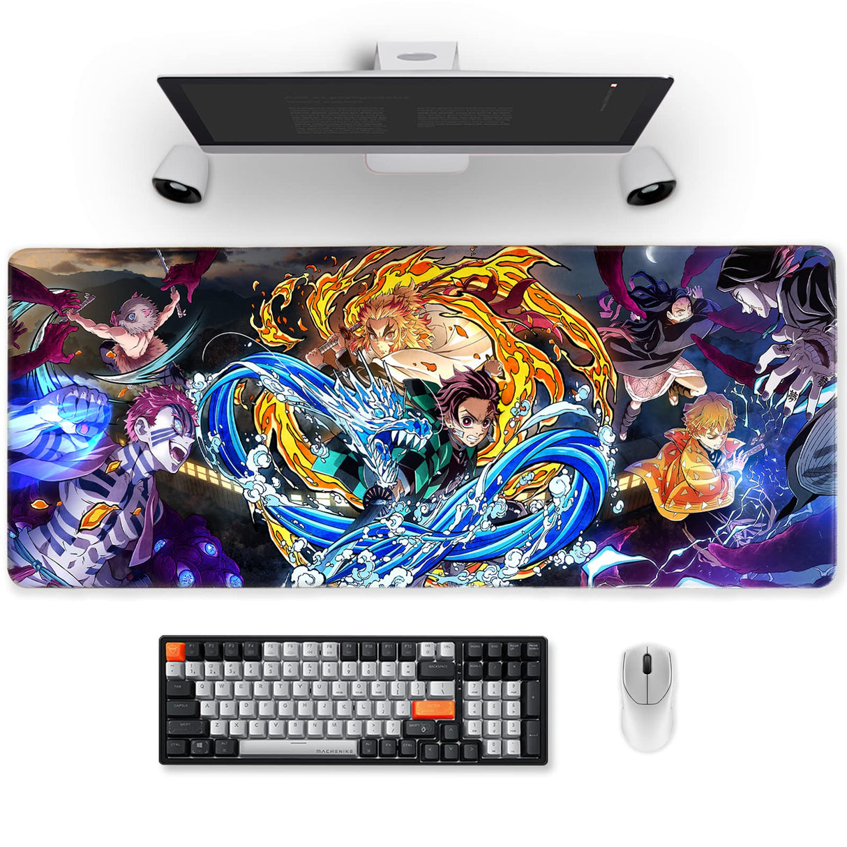 Mousepad Temático Alfombrilla PC Anime Demon Slayer – Tamaño XL