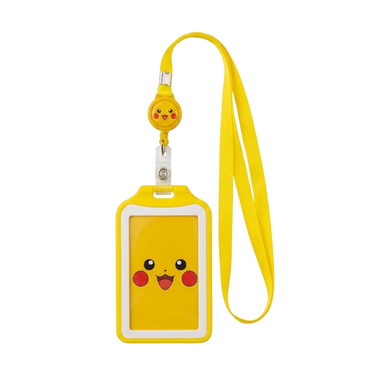 Portacarnet Retráctil con Lanyard Pikachu