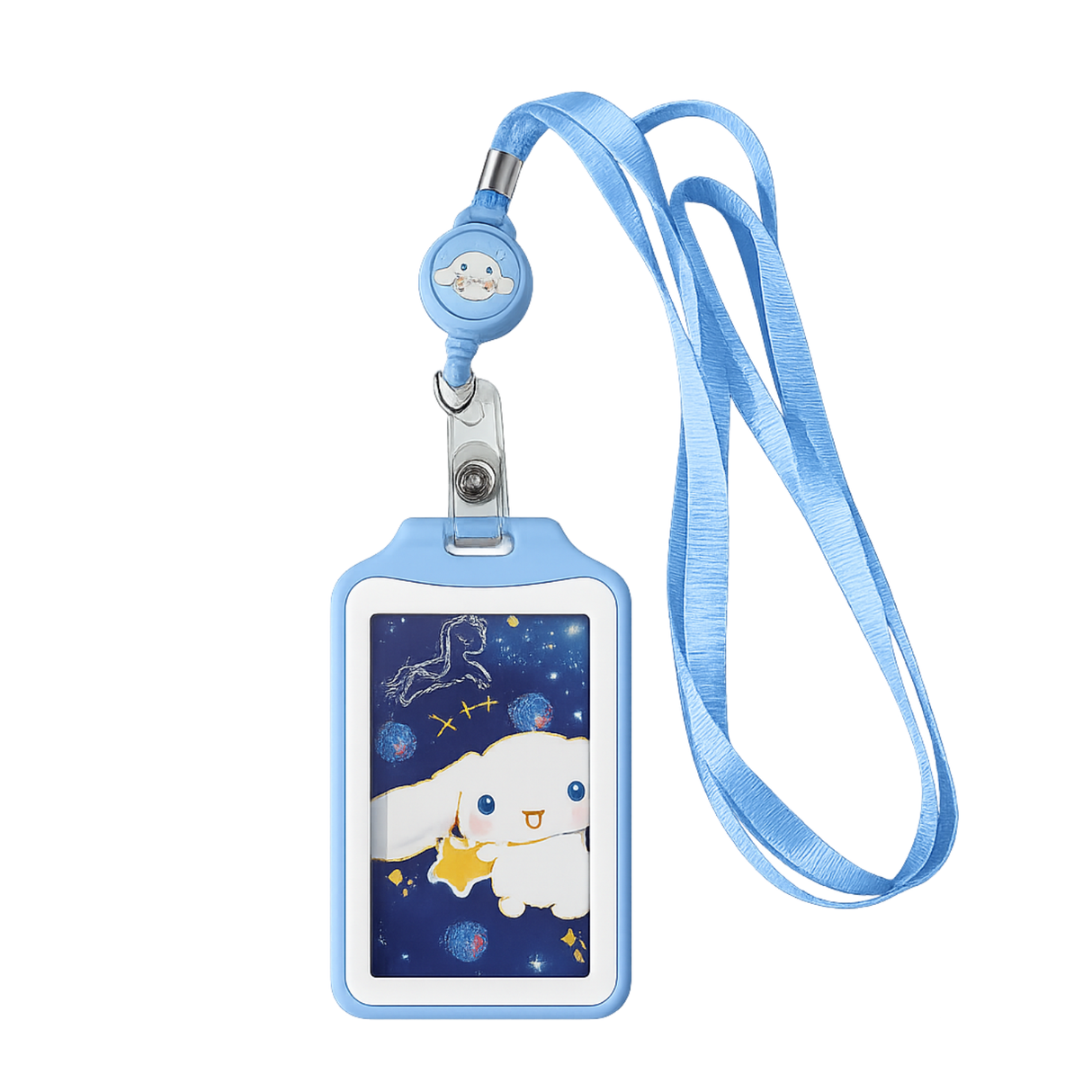 Portacarnet Retráctil con Lanyard Cinnamoroll