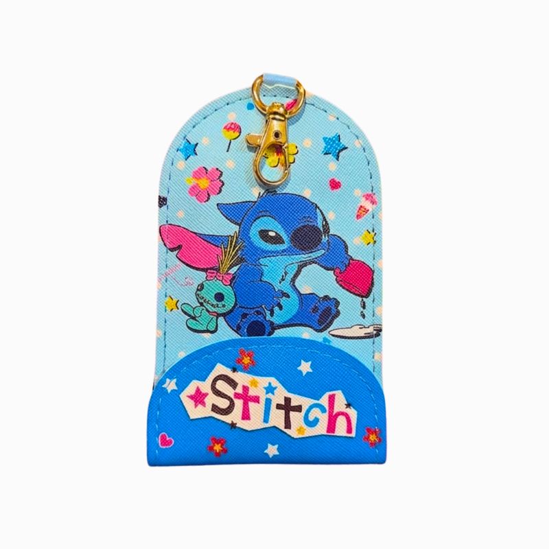 Porta Llaves Stitch Retráctil