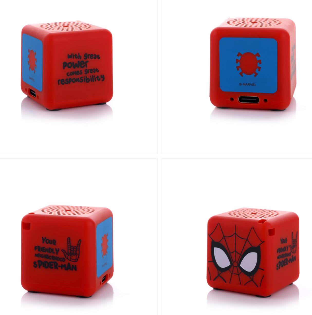 Parlante Mini Portátil con Llavero Spiderman – Bitty Box