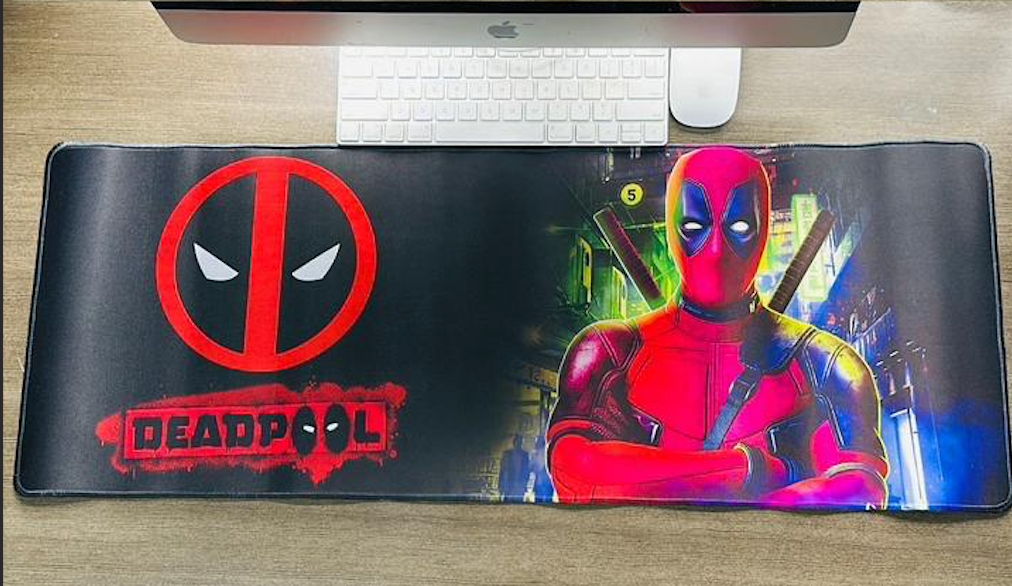 Mousepad Temático Alfombrilla PC- Superhéroes- DeadPool– Tamaño XL