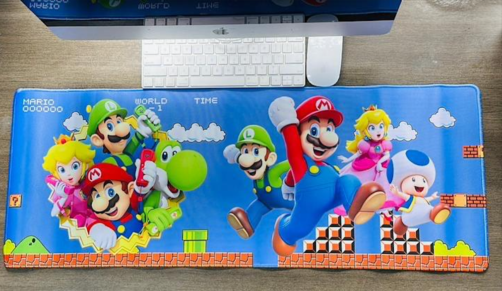 Mousepad Temático Alfombrilla PC-Gaming- Mario Bros– Tamaño XL