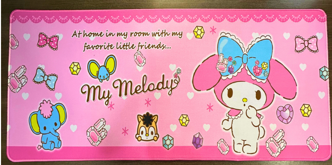 Mousepad Temático Alfombrilla PC-Kawaii- My Melody – Tamaño XL