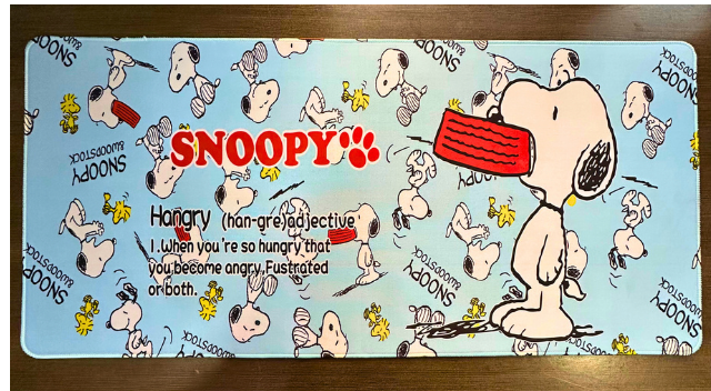 Mousepad Temático Alfombrilla PC- Kawaii -Snoopy– Tamaño XL