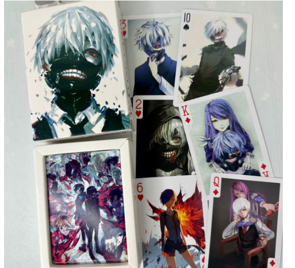 Naipes de Tokyo Ghoul (54 Cartas) – Baraja Anime Coleccionable Ideal para Regalo
