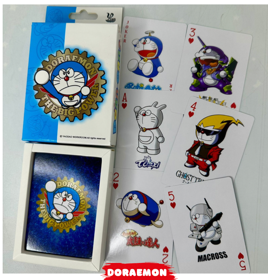 Naipes de Doraemon (54 Cartas) – Baraja Anime Coleccionable Ideal para Regalo