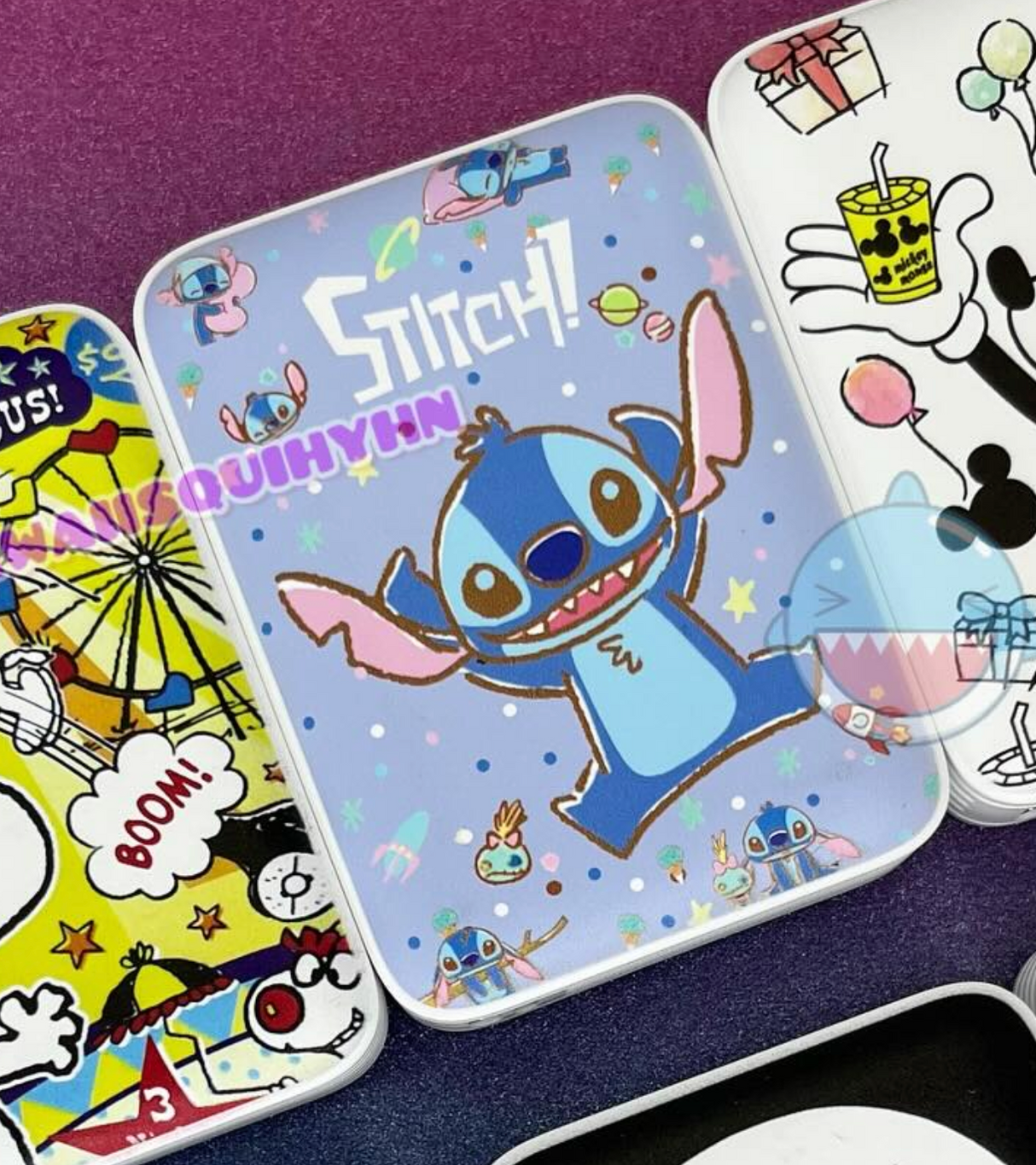 Power Bank Temático Stitch – Cargador Portátil 10,000 mAH, USB/Tipo-C