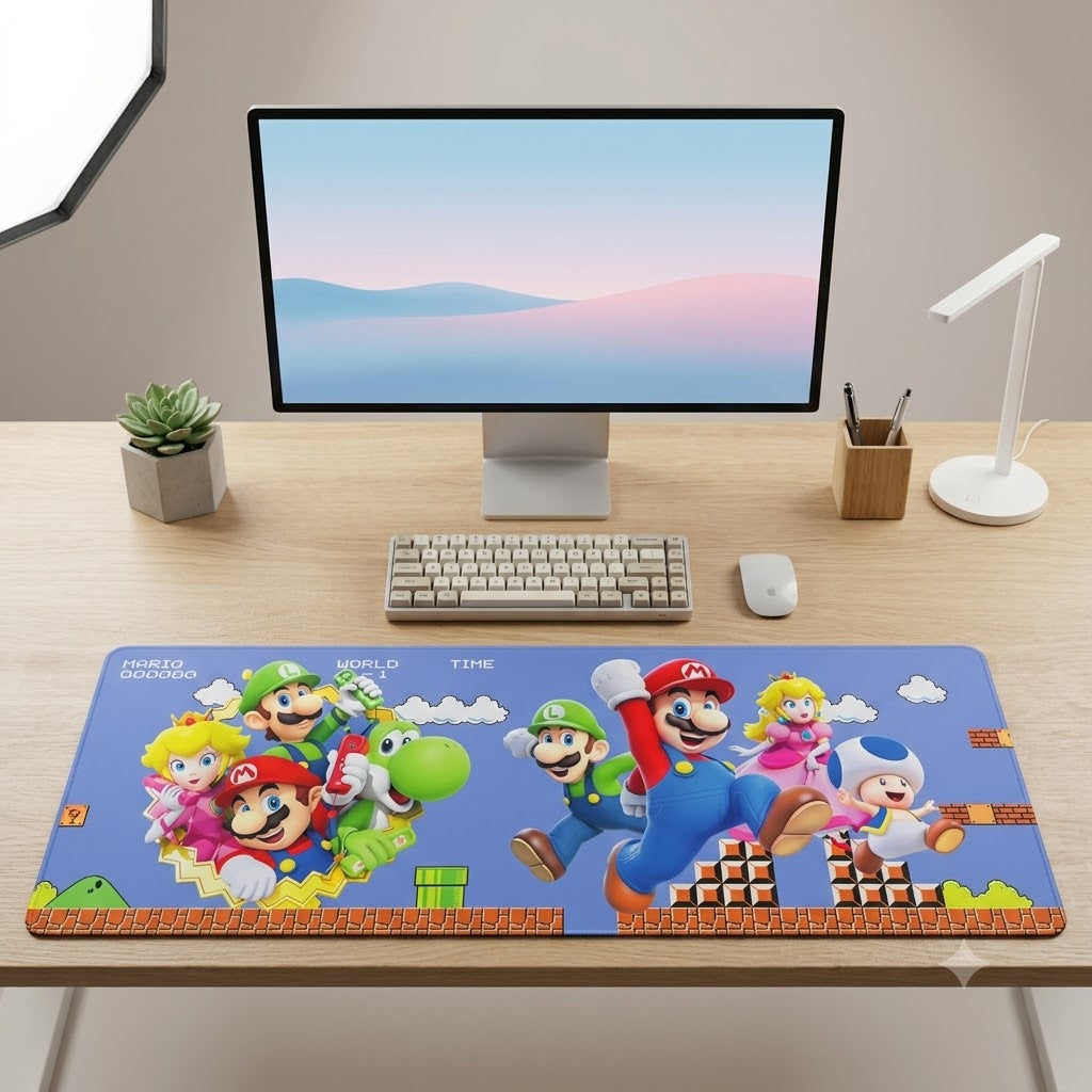 Mousepad de Escritorio Mario Bros