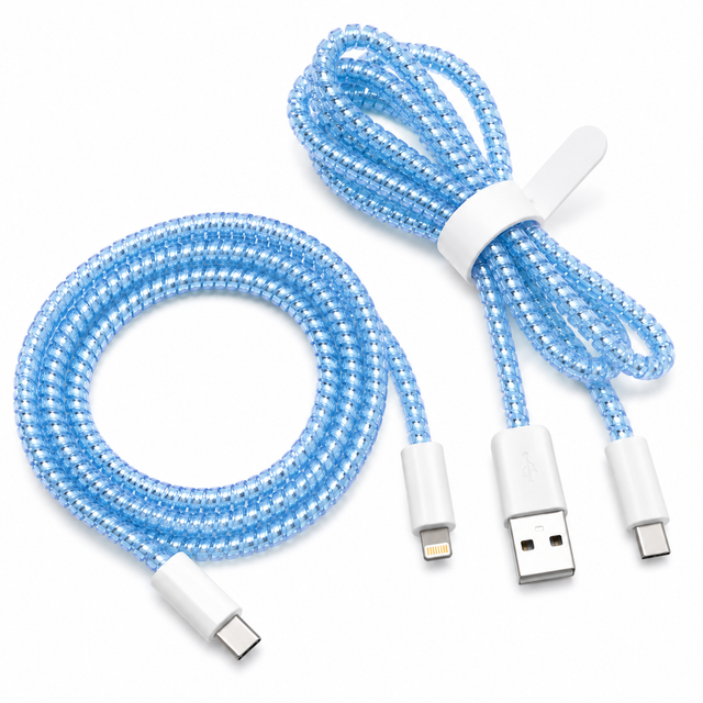 Cable Wrap Azules - Protector para Cables