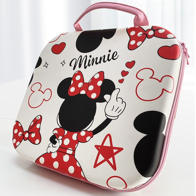 Estuche Cuadrado Minnie para Nintendo Switch – Protector Rígido con Compartimentos para Consola, Joy-Con, Cargador y Accesorios