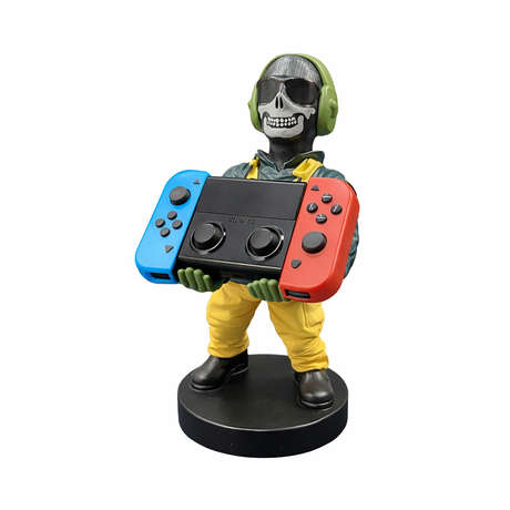 Soporte para Celular y Control Figura Coleccionable Ghost (20–23cm) – Organizador de Escritorio Gamer y Geek