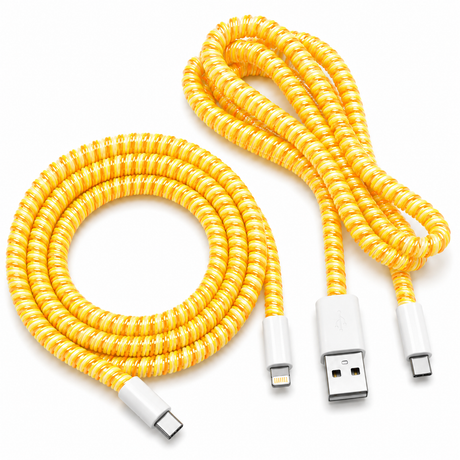 Cable Wrap Amarillos- Protector para Cables