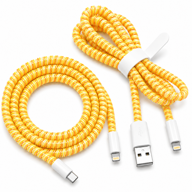 Cable Wrap Amarillos- Protector para Cables