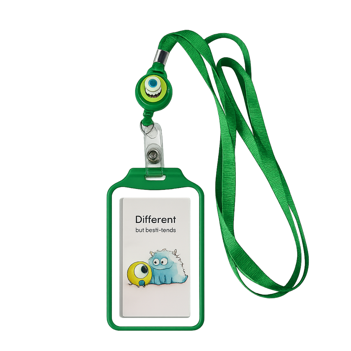 Portacarnet Retráctil con Lanyard Monster Inc