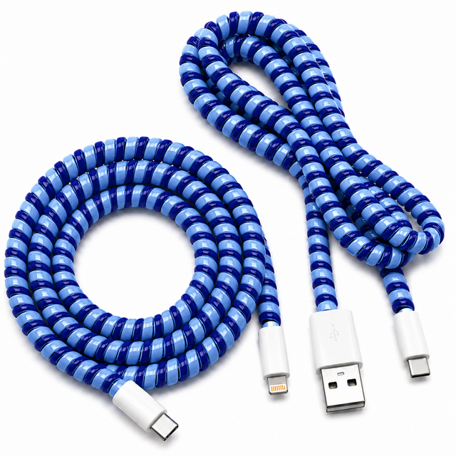 Cable Wrap Azules - Protector para Cables