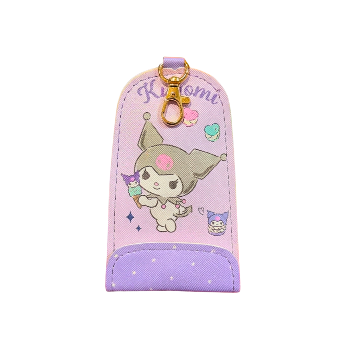 Porta Llaves Kuromi Retráctil
