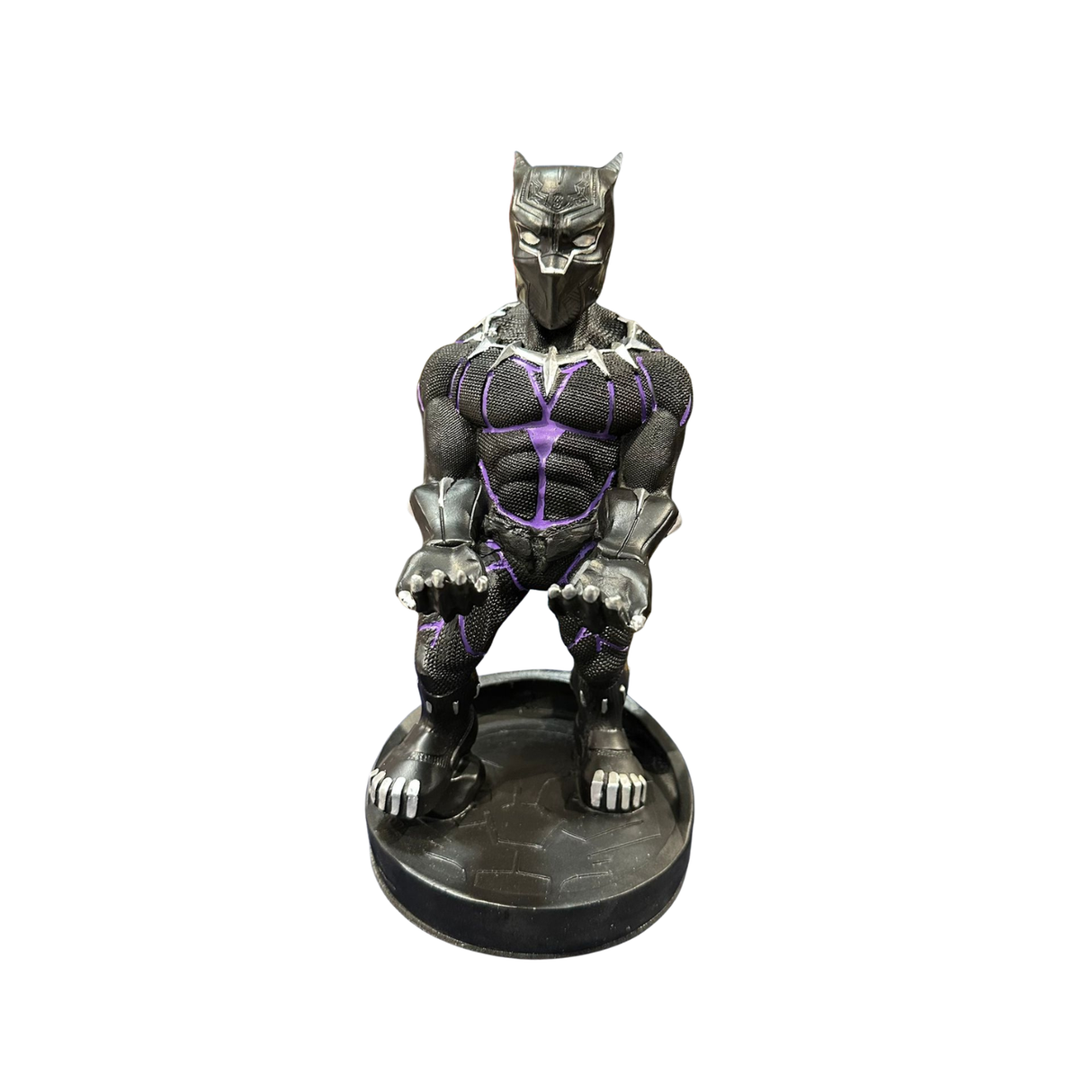 Soporte para Celular y Control Figura Coleccionable Black Panther (20–23cm) – Organizador de Escritorio Gamer y Geek