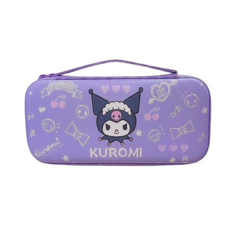 Estuche Kuromi para Nintendo Switch, OLED y Switch Lite – Protector Rígido Antigolpes con Espacio para Juegos (26 x 12 x 4.9 cm)