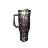 Vaso Térmico de Acero Inoxidable Marmol Style Doble Tapa – Doble Pared 40oz