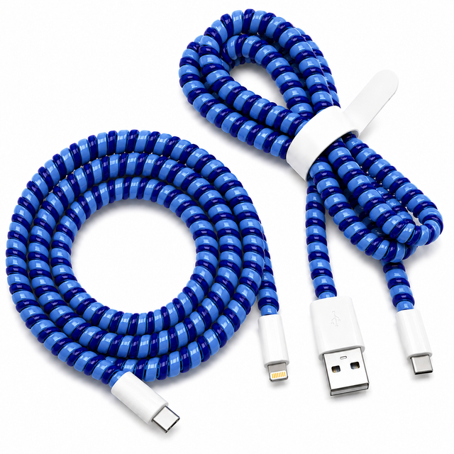 Cable Wrap Azules - Protector para Cables