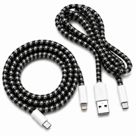 Cable Wrap Negros- Protector para Cables