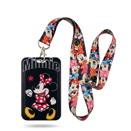 Portacarnet con Lanyard Minnie Mouse
