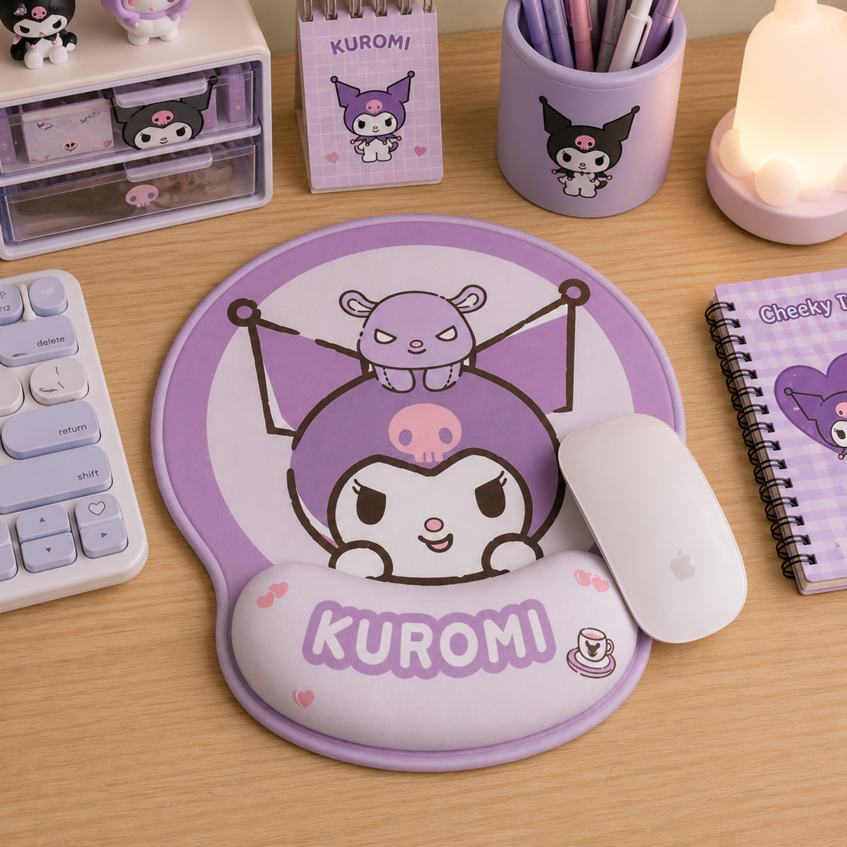 Mouse Pad Kuromi con Almohadilla