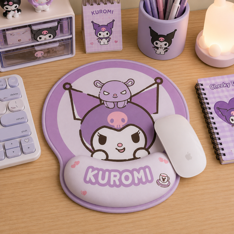Mouse Pad Kuromi con Almohadilla