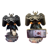 Soporte para Celular y Control Figura Coleccionable Vikingo (20–23cm) – Organizador de Escritorio Gamer y Geek