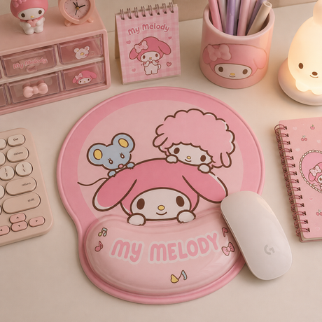 Mouse Pad My Melody con Almohadilla