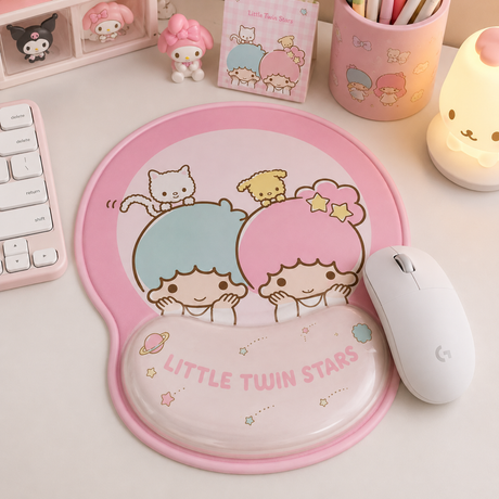 Mouse Pad Little Twin Stars con Almohadilla