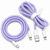 Cable Wrap Morados- Protector para Cables