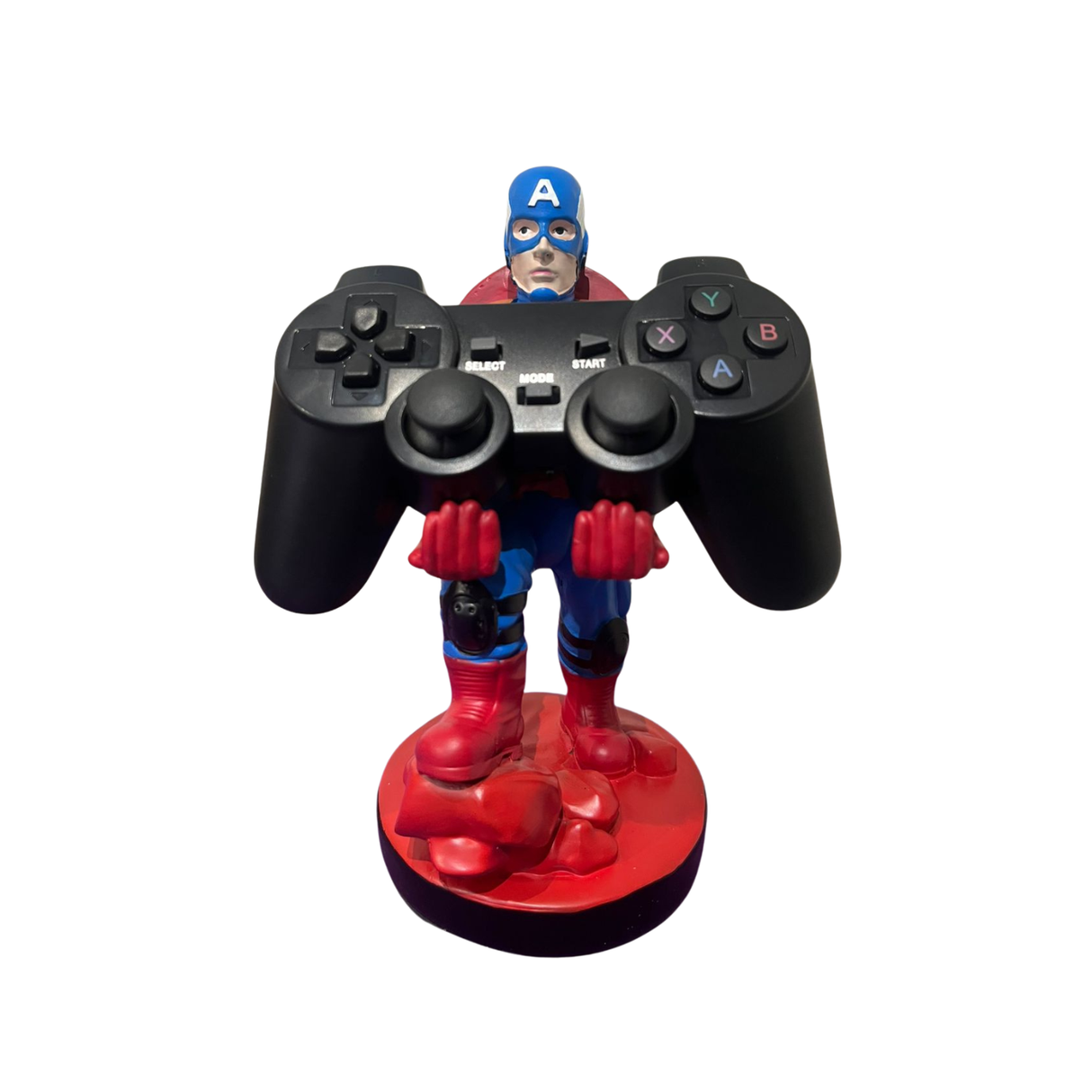 Soporte para Celular y Control Figura Coleccionable Capitan America (20–23cm) – Organizador de Escritorio Gamer y Geek