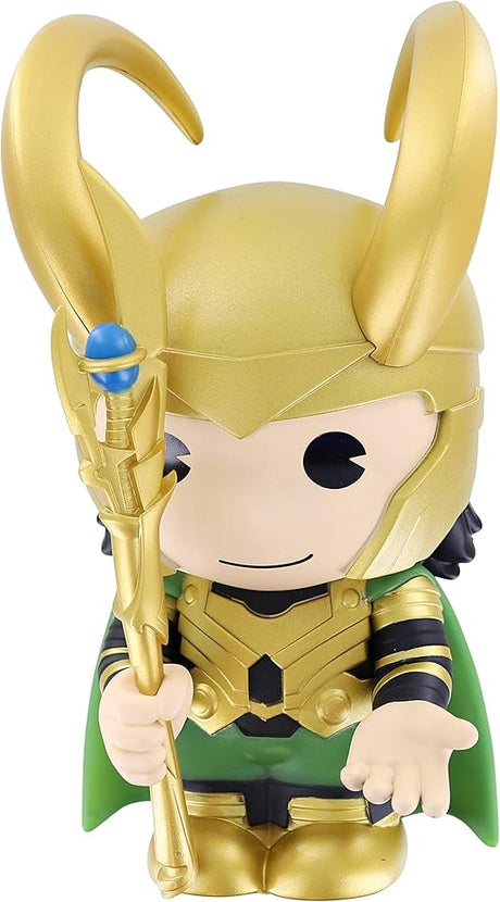 Alcancía de Loki – Figura Super Héroe Decorativa para Ahorrar (9”)