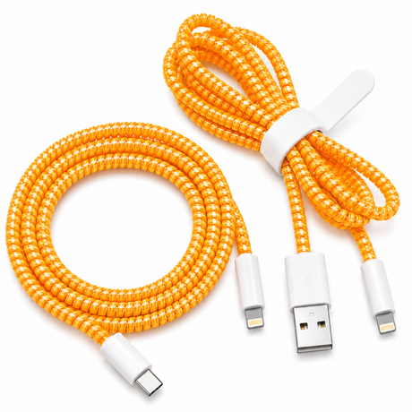 Cable Wrap Naranja- Protector para Cables