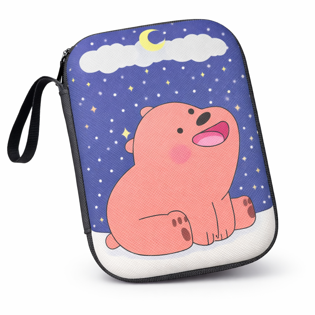 Estuche Temático Pardo  – Organizador Kawaii Multiuso Mediano