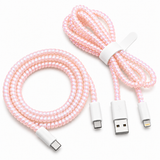Cable Wrap Rosados - Protector para Cables