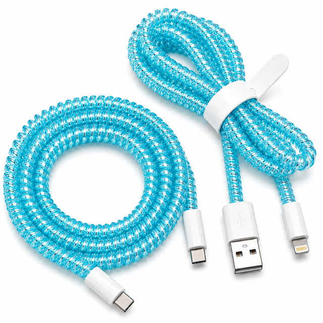 Cable Wrap Azules - Protector para Cables