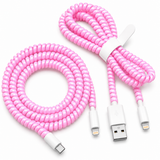 Cable Wrap Rosados - Protector para Cables