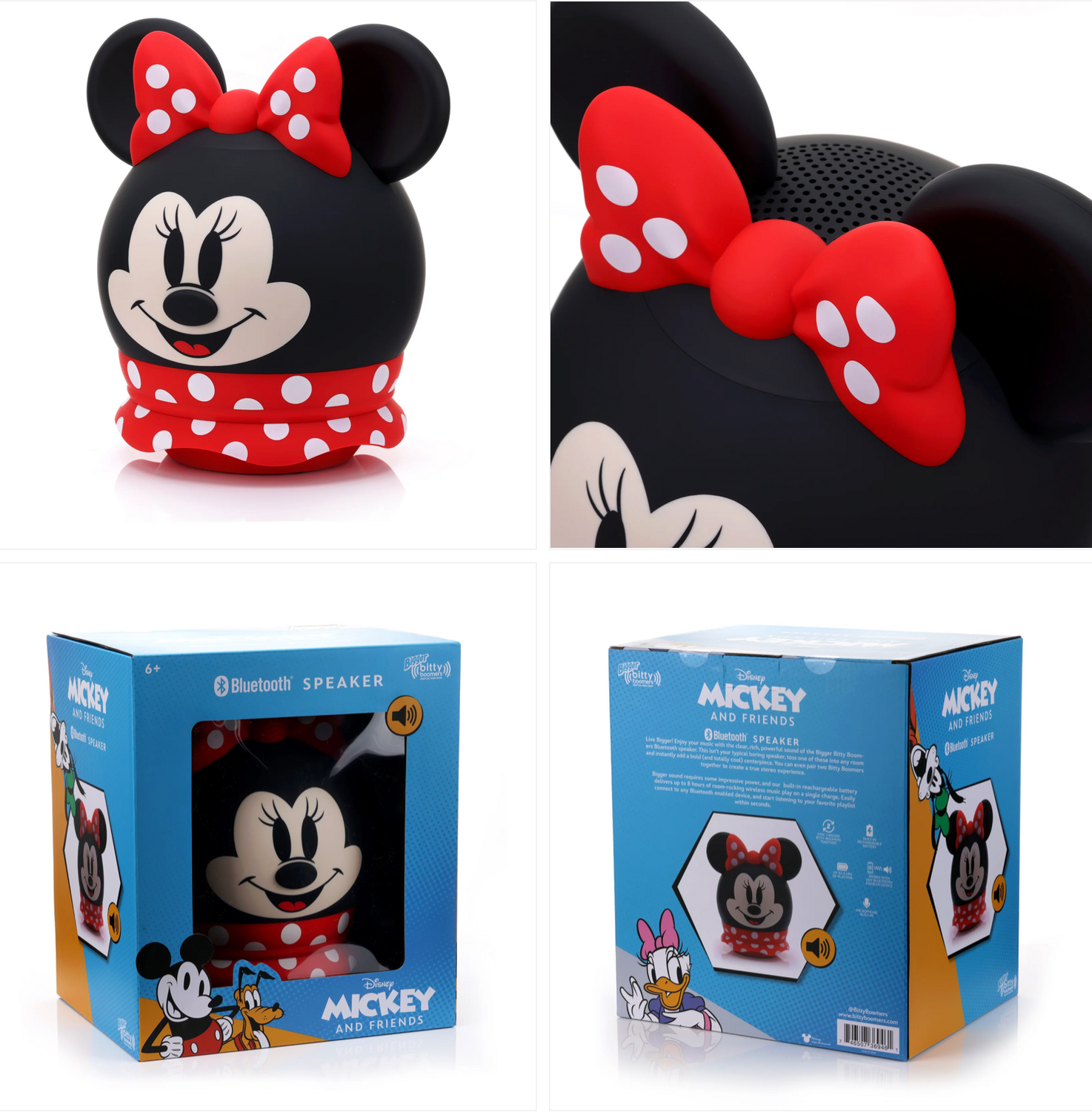 Parlante Temático Minnie Mouse Grande 8" Bluetooth