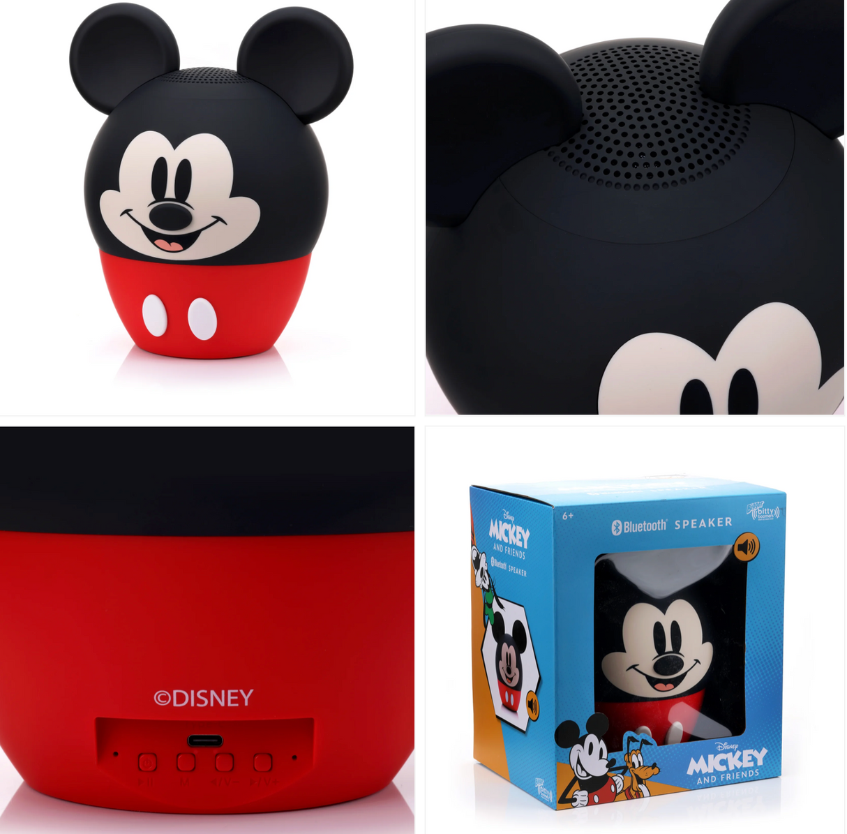 Parlante Temático Mickey Mouse Grande 8" Bluetooth