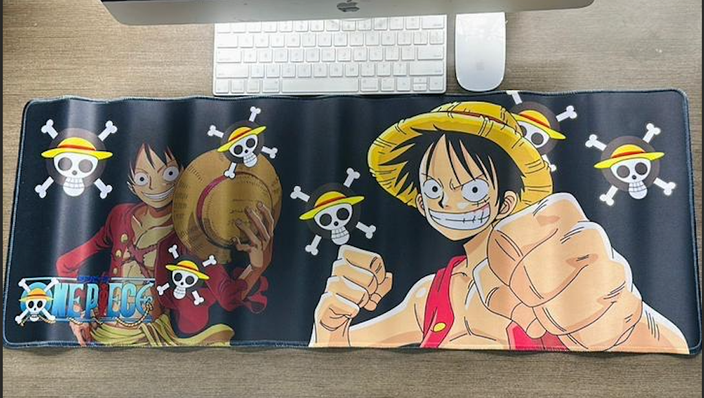 Mousepad Temático Alfombrilla PC Anime Luffy One Piece – Tamaño XL
